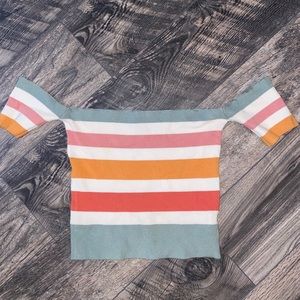 Forever 21 crop top, with mini arm sleeves